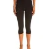 Marika Carrie Butt Booster Cotton Yoga Capris -Marika Shop 5684017889448 black 1a