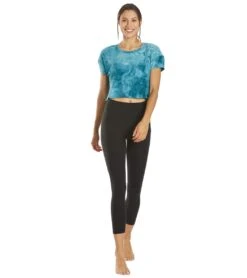 Marika Tie Dye Boxy Crop -Marika Shop 6948895555752 bluesprucespiraltiedye 4a