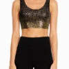 Marika Carter Long Sports Bra - Black Gold