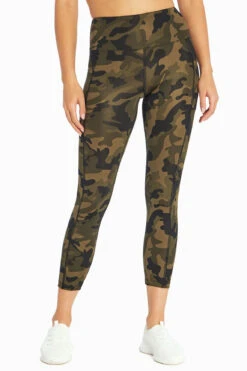 Marika High Rise Side Pocket Ankle Legging - Olive Grove -Marika Shop MLL1145A3SC.32521