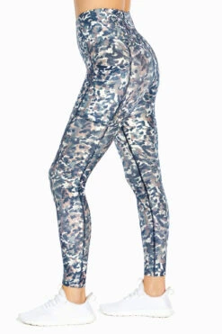 Marika High Rise Side Pocket Ankle Legging - Elderberry Ikat Camo -Marika Shop MLL1145A 1KR.66764