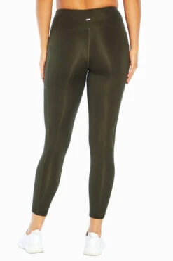 Marika High Rise Side Pocket Ankle Legging - Rosin Green -Marika Shop MLL1145A 3I6.8711