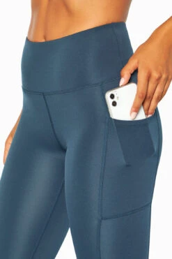 Marika High Rise Side Pocket Ankle Legging - Midnight Navy -Marika Shop MLL1145A 48Q.5941